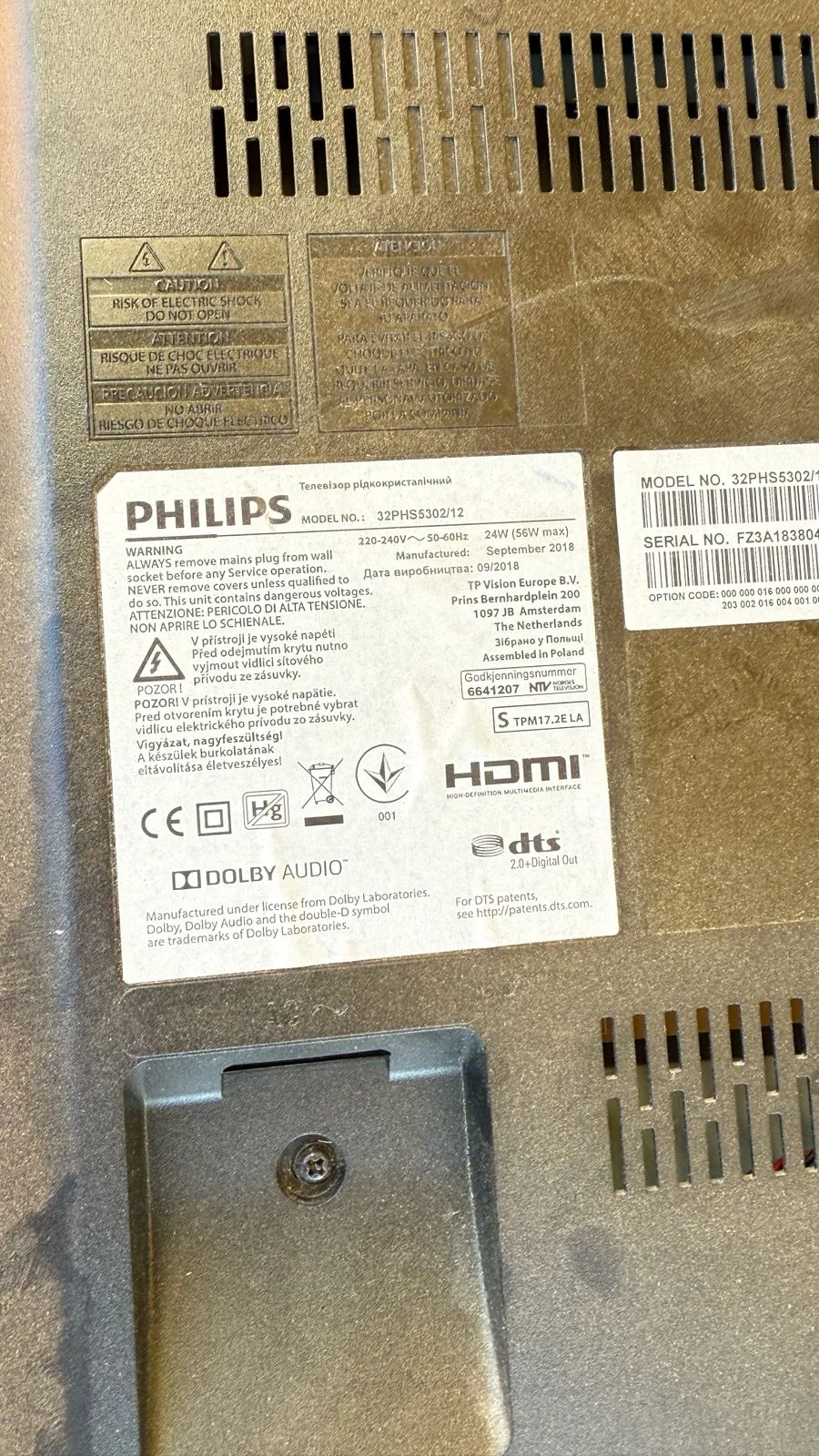 imagine 1  pentru anuntul Televizor Philips 32PHS5302/12 pentru piese